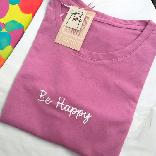 Camiseta Ref 004 Violeta Be Happy